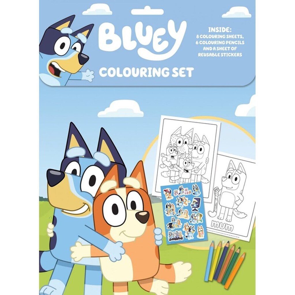 Alligator BLUEY Coloring Set