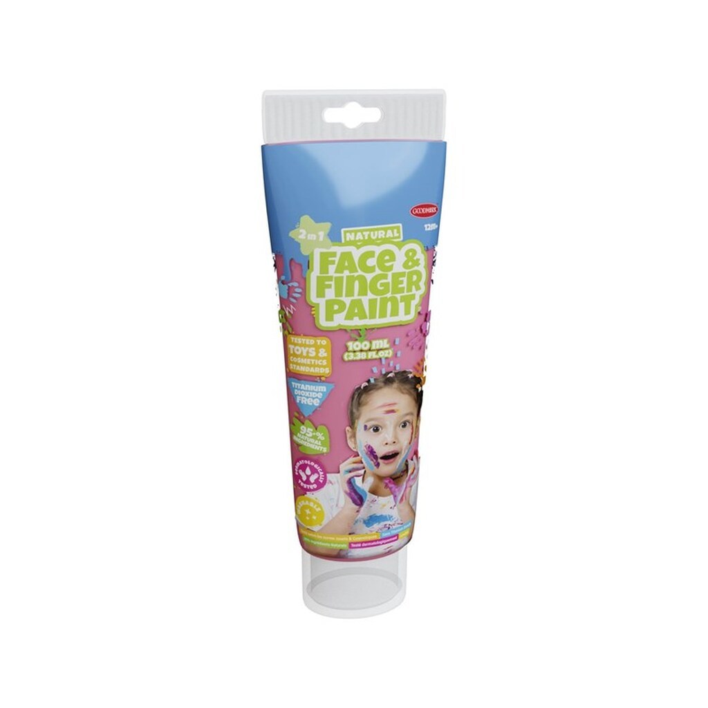 Boti Natural Face &amp; Fingerpaint Tube - Pink 100ml