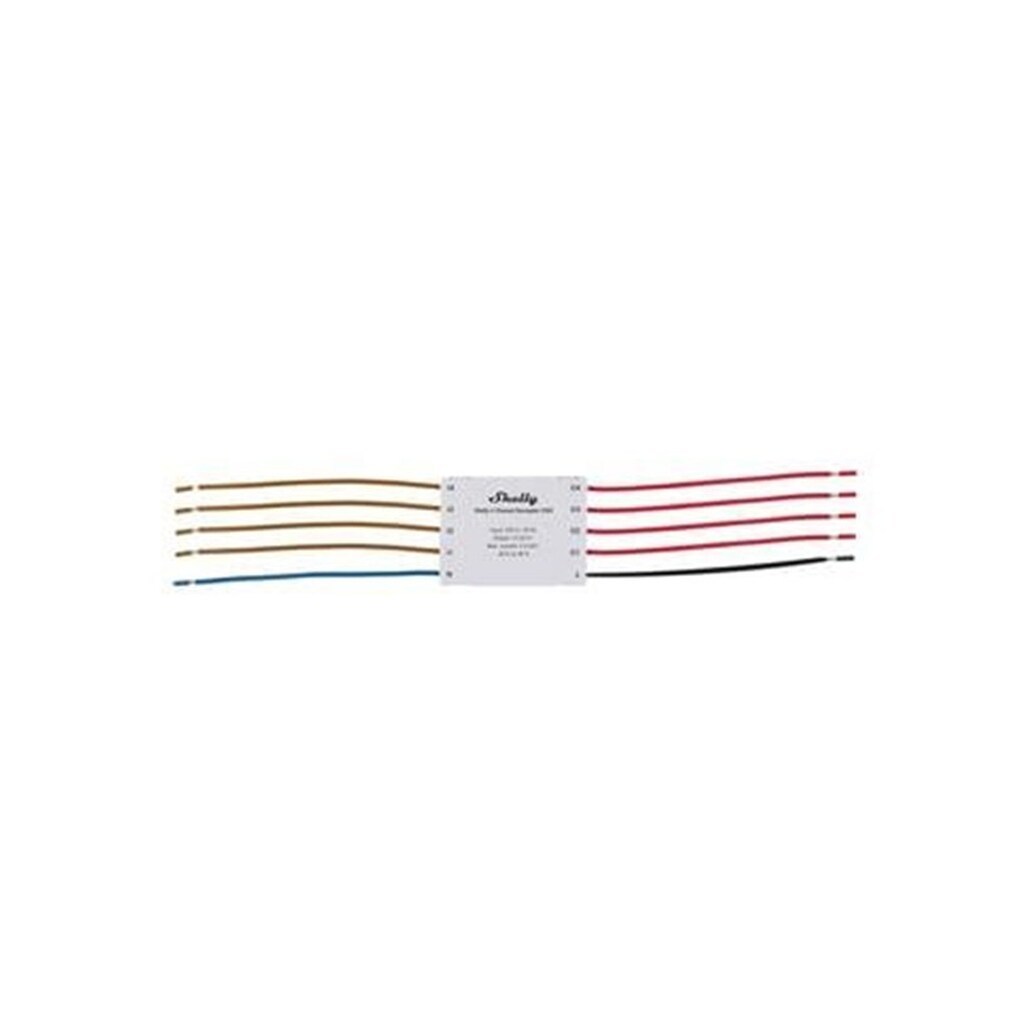 Shelly 4-Channel Decoupler 230V - AC til DC signalomformer