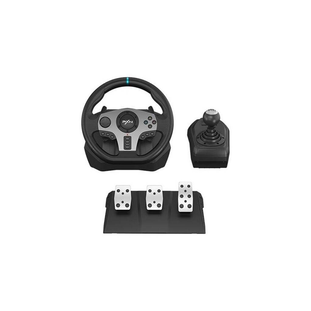 PXN V9 - wheel pedals and gear shift lever set - wired - Wired Steering wheel &amp; Pedal set - Sony PlayStation 4