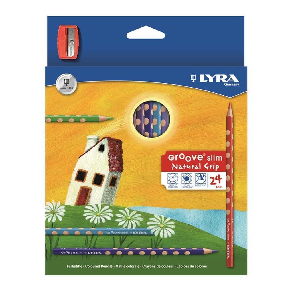 Lyra Groove Slim 24-pack + Sharpener