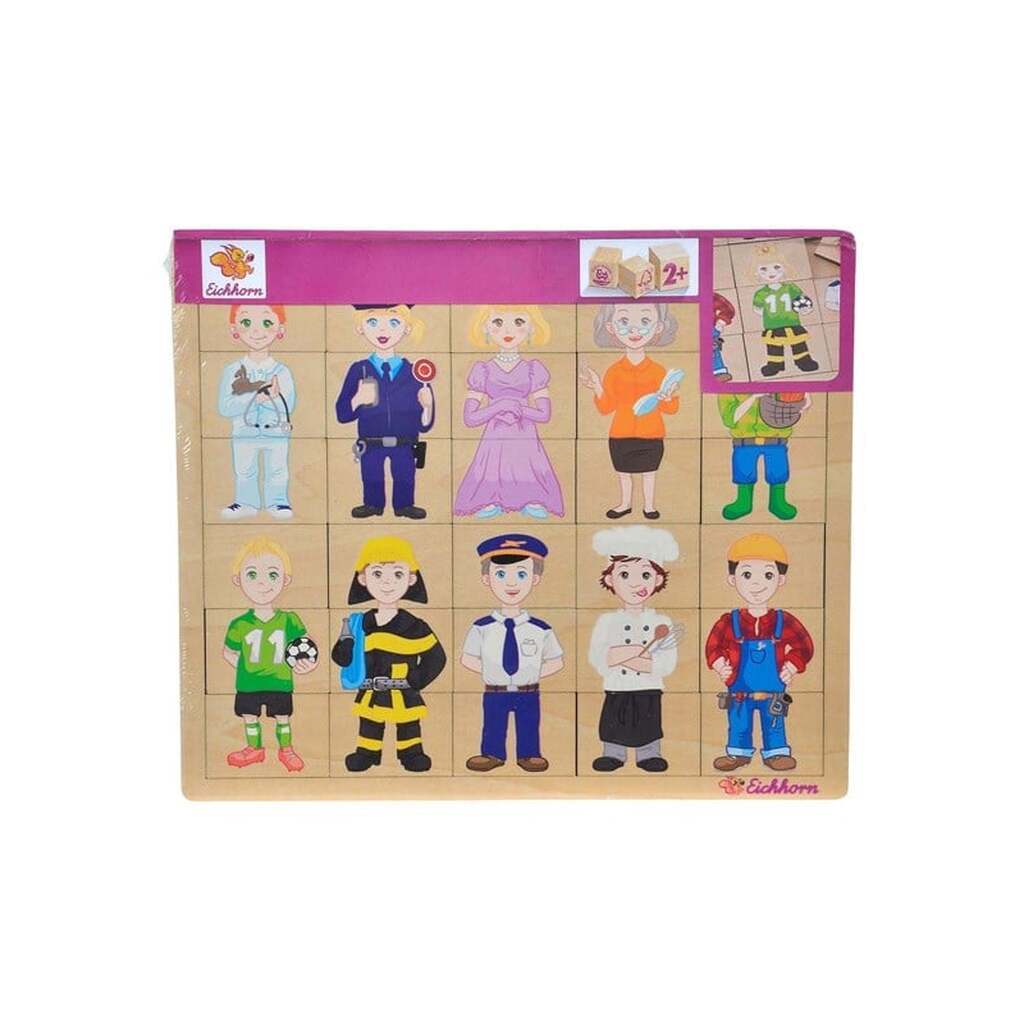 Eichhorn Wooden Puzzle - Professions 30st.