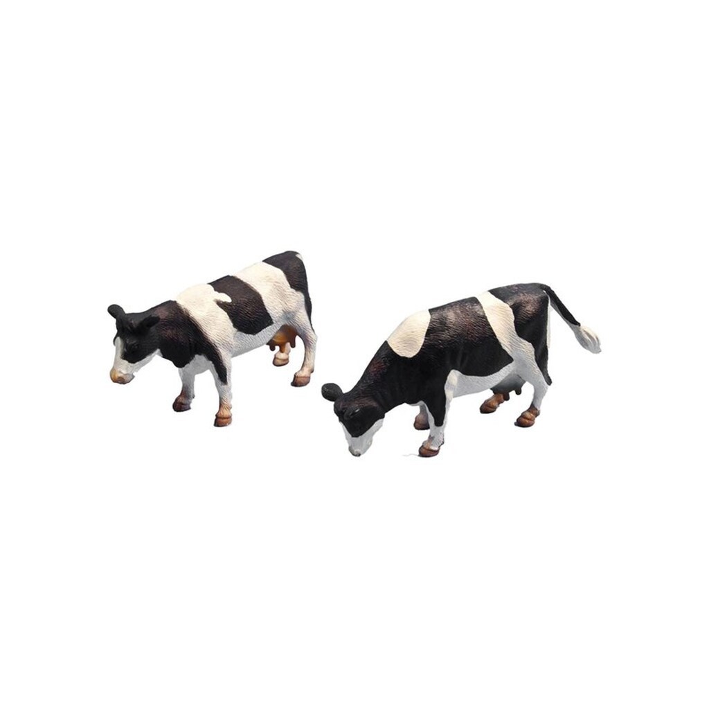 Kids Globe Cow Black/white Standing 1:32 2 pcs