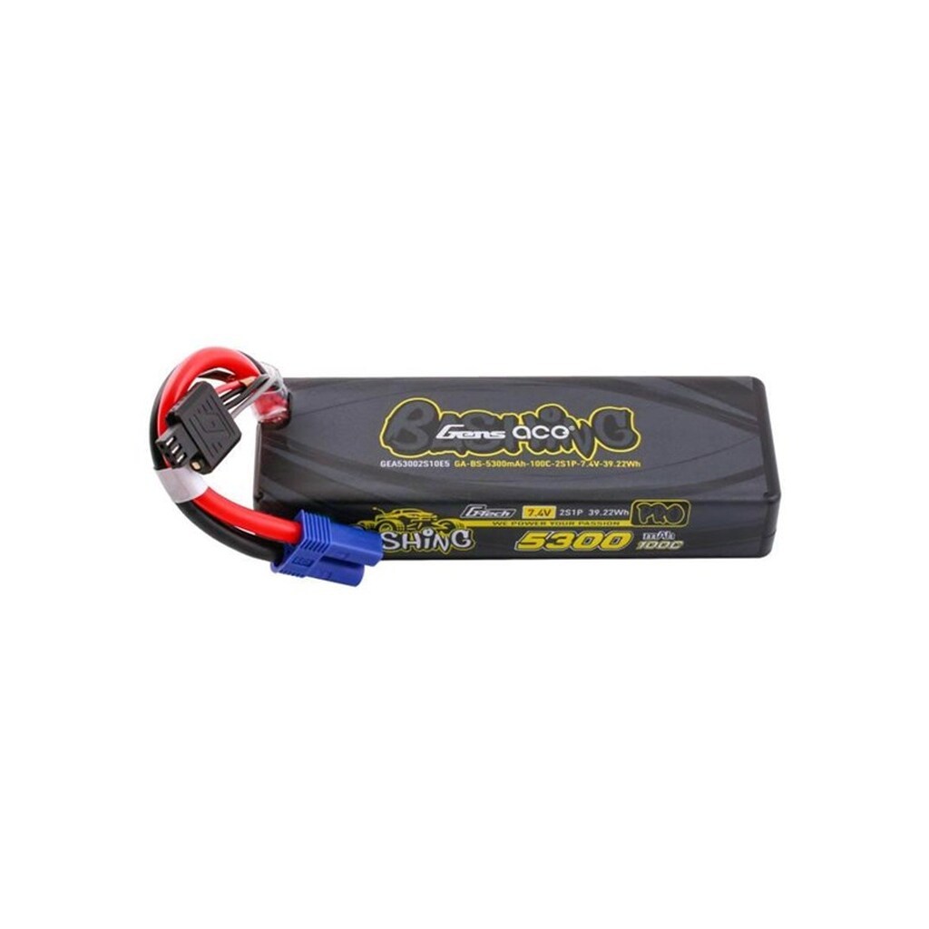Gens ace &amp;Tattu G-Tech 5300mAh 7.4V 100C 2S1P Lipo z EC5