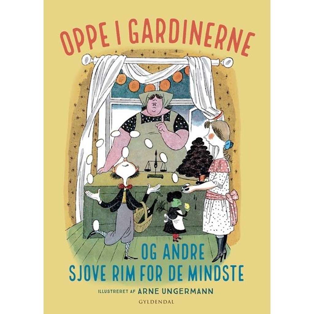 Oppe i gardinerne - og andre sjove rim for de mind - Børnebog - Papbog
