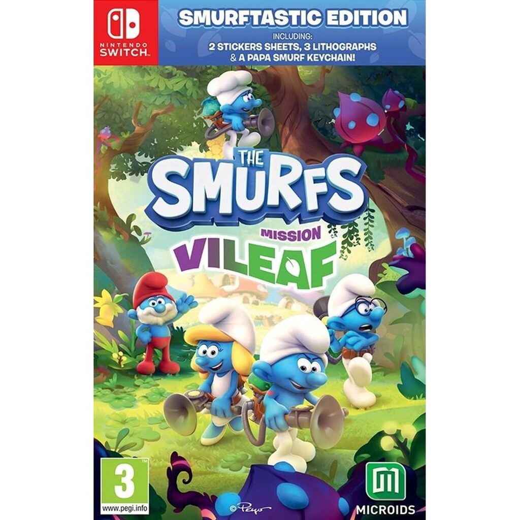 The Smurfs: Mission ViLeaf (Smurftastic Edition) (Code in a Box) - Nintendo Switch - Platformer