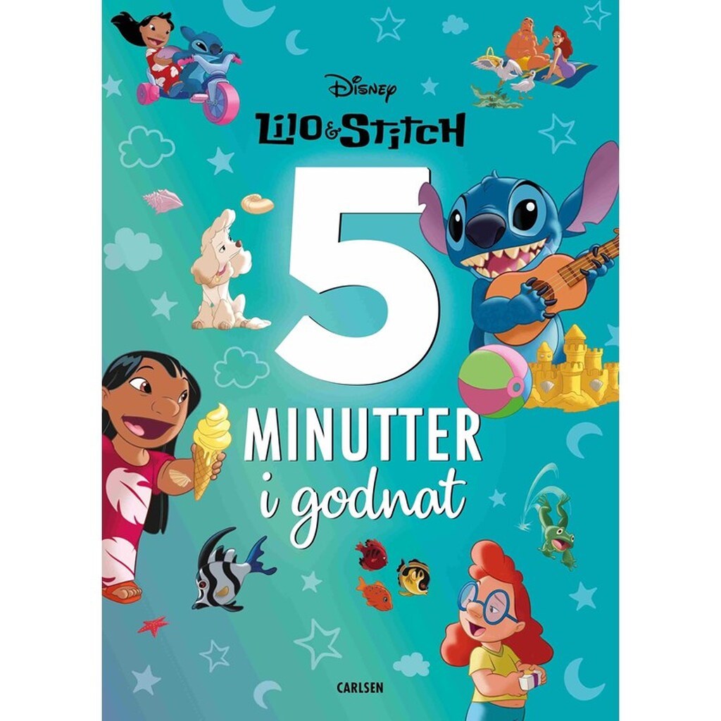 Fem minutter i godnat - Lilo og Stitch - Børnebog - Hardcover