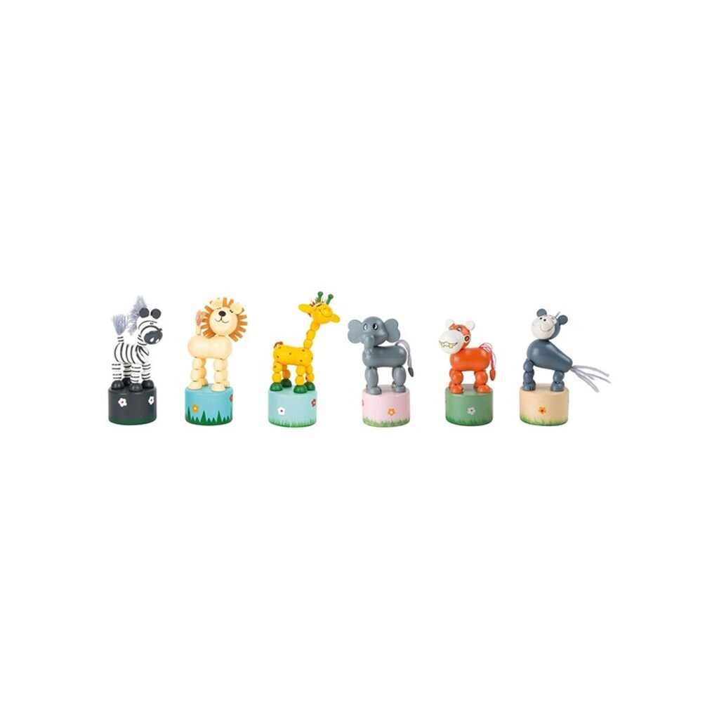 Small Foot - Wooden Print Figure Wild Animals Set