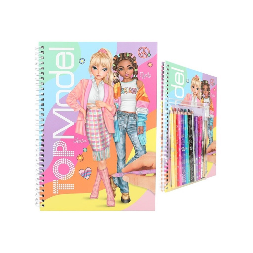 Topmodel Colouring Book with Pen Set