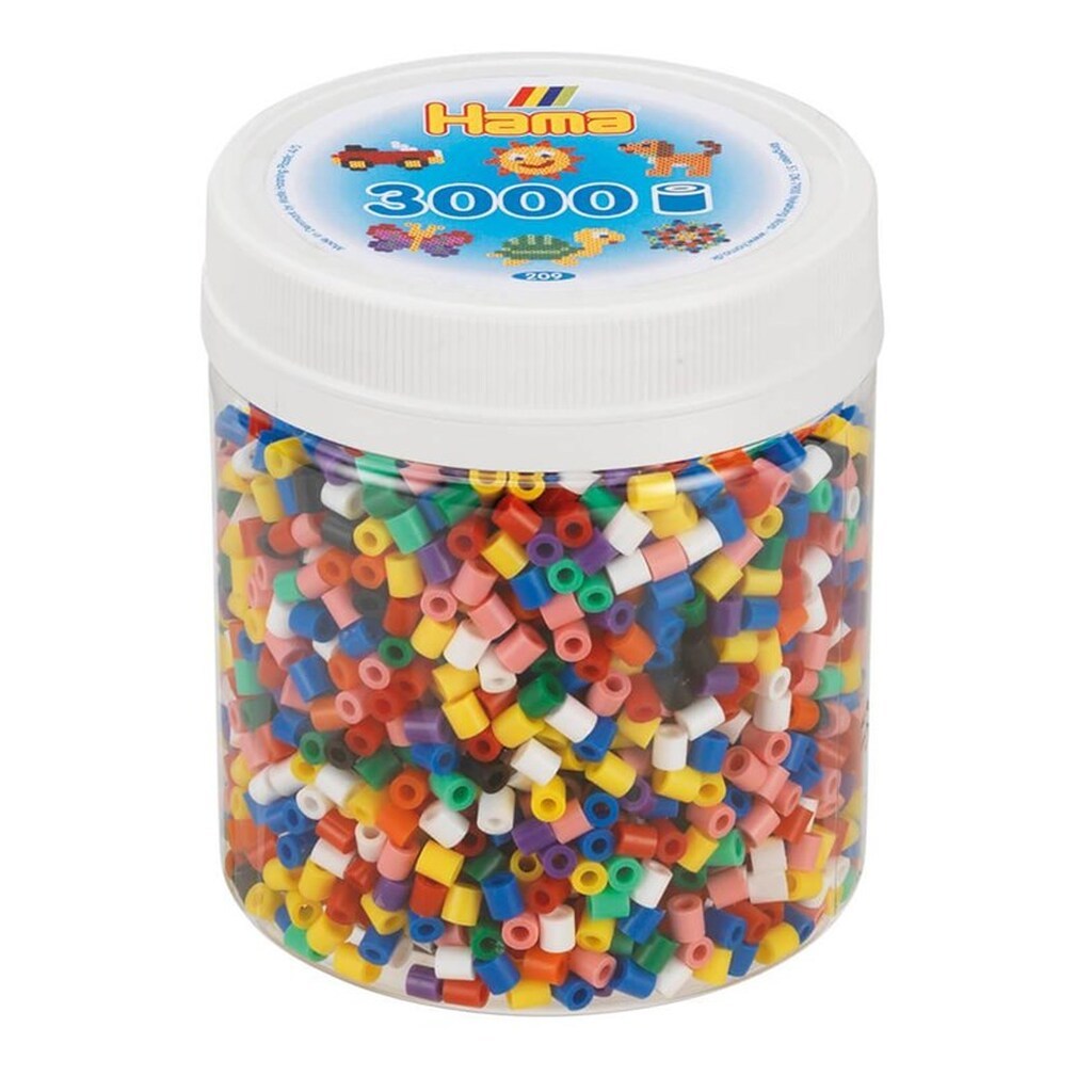 Hama Beads Set  in Jar - Mix Standard 3000 pcs