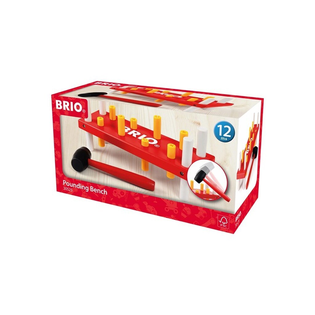 Brio 30525 Hammerbræt, rødt