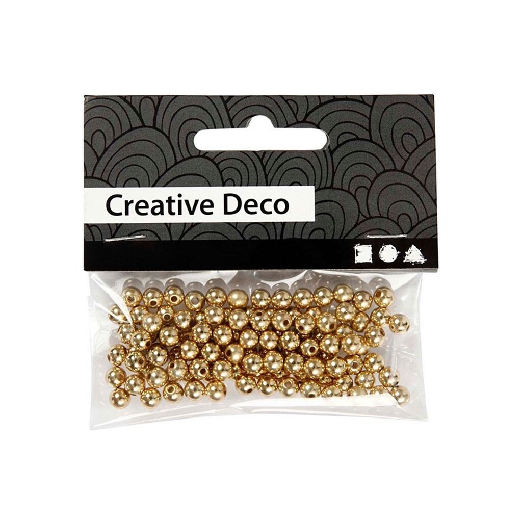 Creativ Company Beads Gold 100pcs.