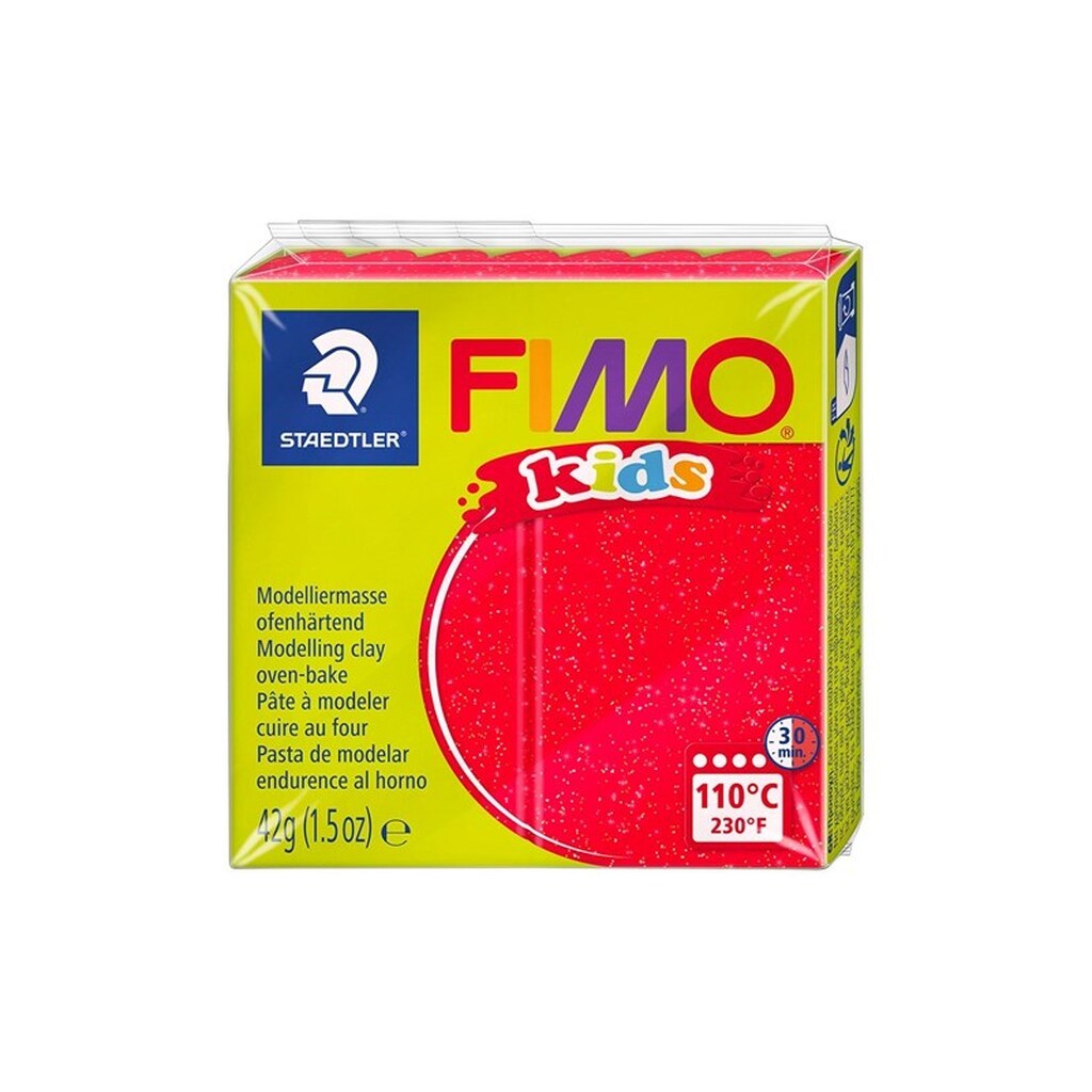 Staedtler FIMO kids modeller 42 g. rød Glit