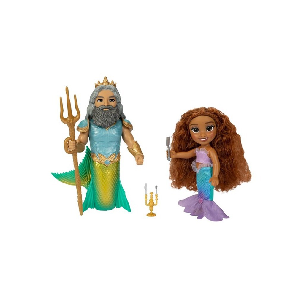 Jakks Little Mermaid - Live Action - 15cm Petite Ariel And Triton Set