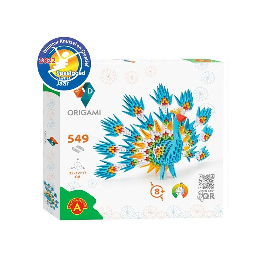 Alexander Toys ORIGAMI 3D - Peacock 549 pcs.