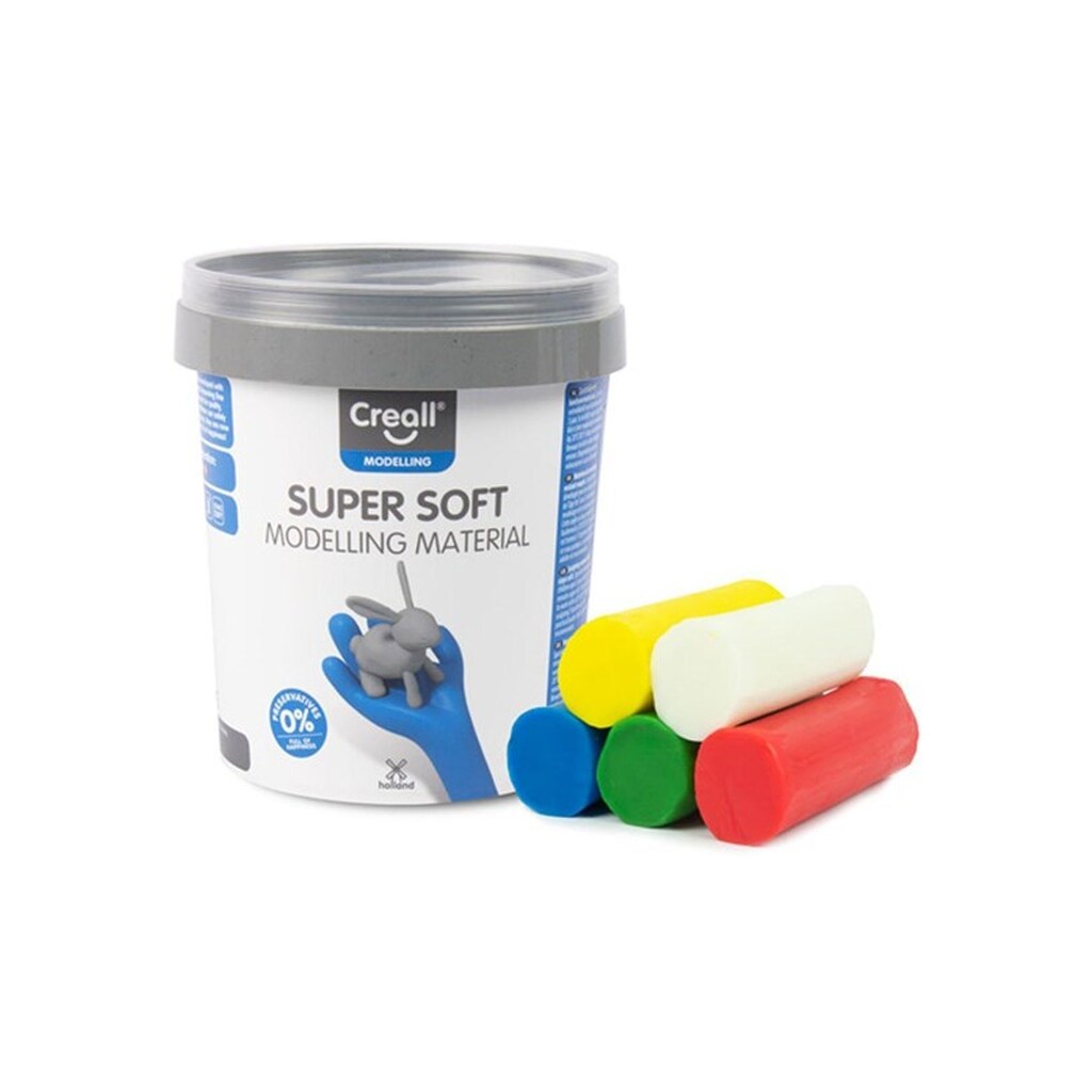 Creall Supersoft Clay 5 colours 450gr.