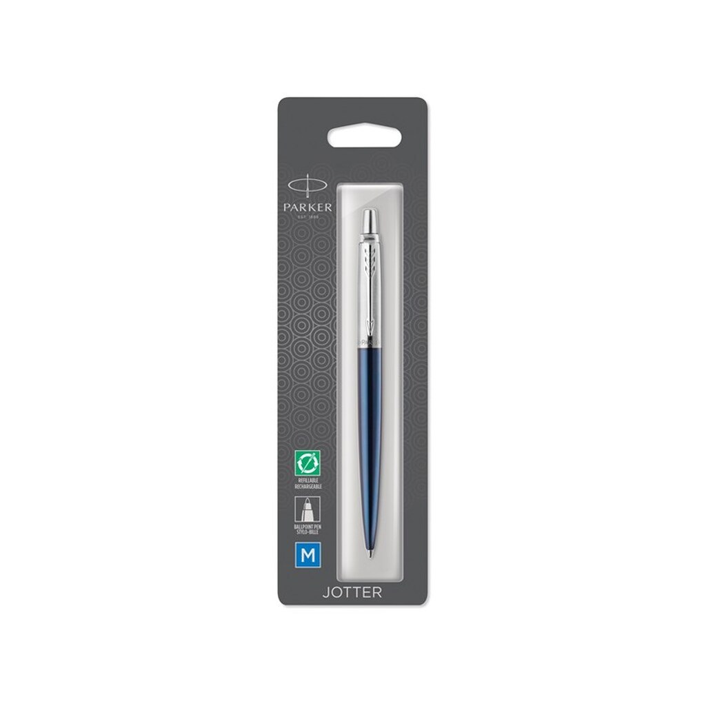 Parker Jotter kuglepen | Royal blå | medium spids blå blæk