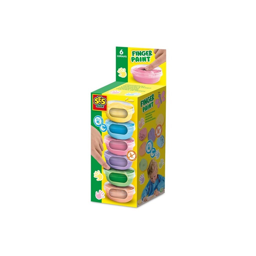 SES Creative Fingerpaint Pastel 6x45ml
