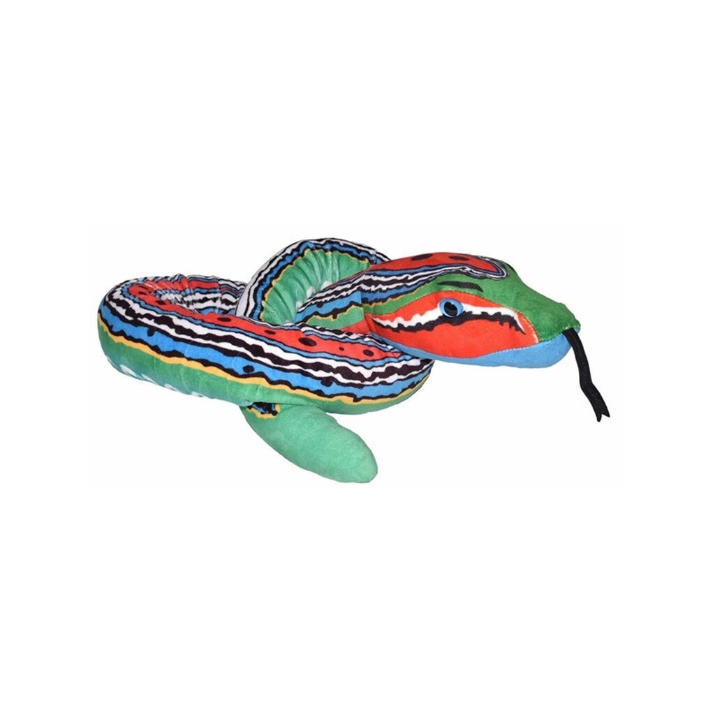 Wild Republic Plush Toy Snakes 137 cm Green Blue Red