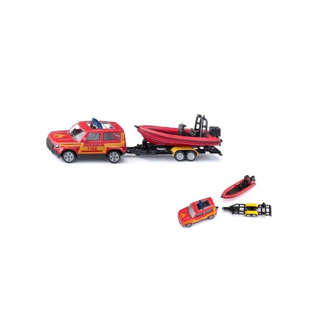 SIKU Land Rover Defender with Boat