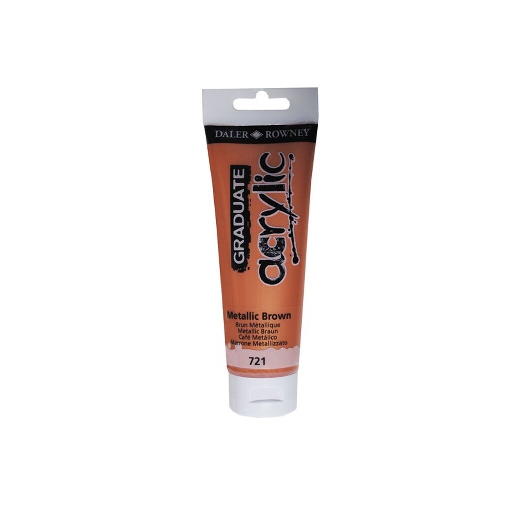 Daler-Rowney Graduate Acrylic 120 ml Metallic Brown