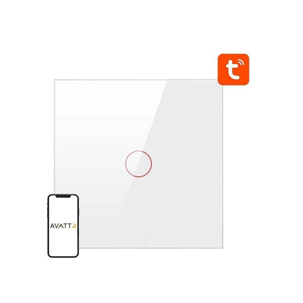 Avatto Smart Light Switch ZigBee ZTS02-EU-W1 1 Way TUYA (white)