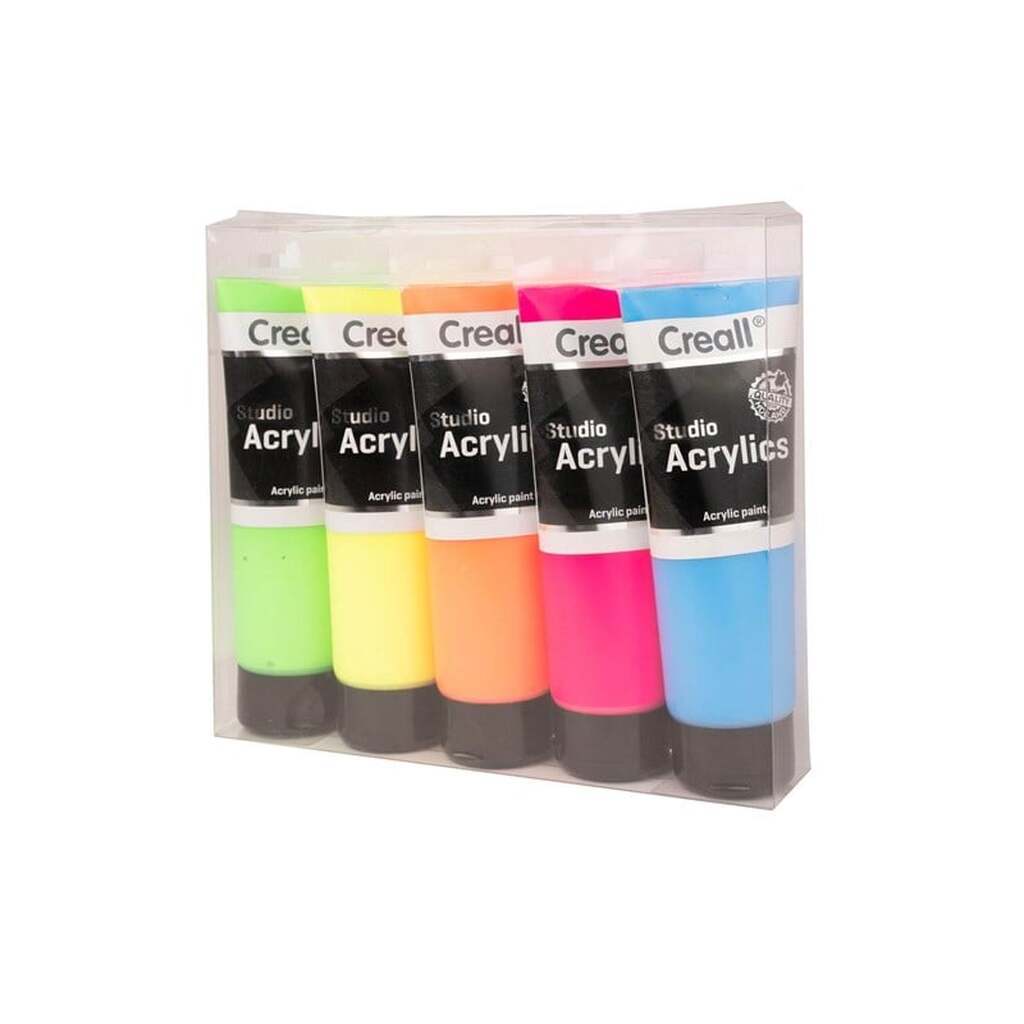 Creall Studio Acrylic paint Fluor 5x120ml