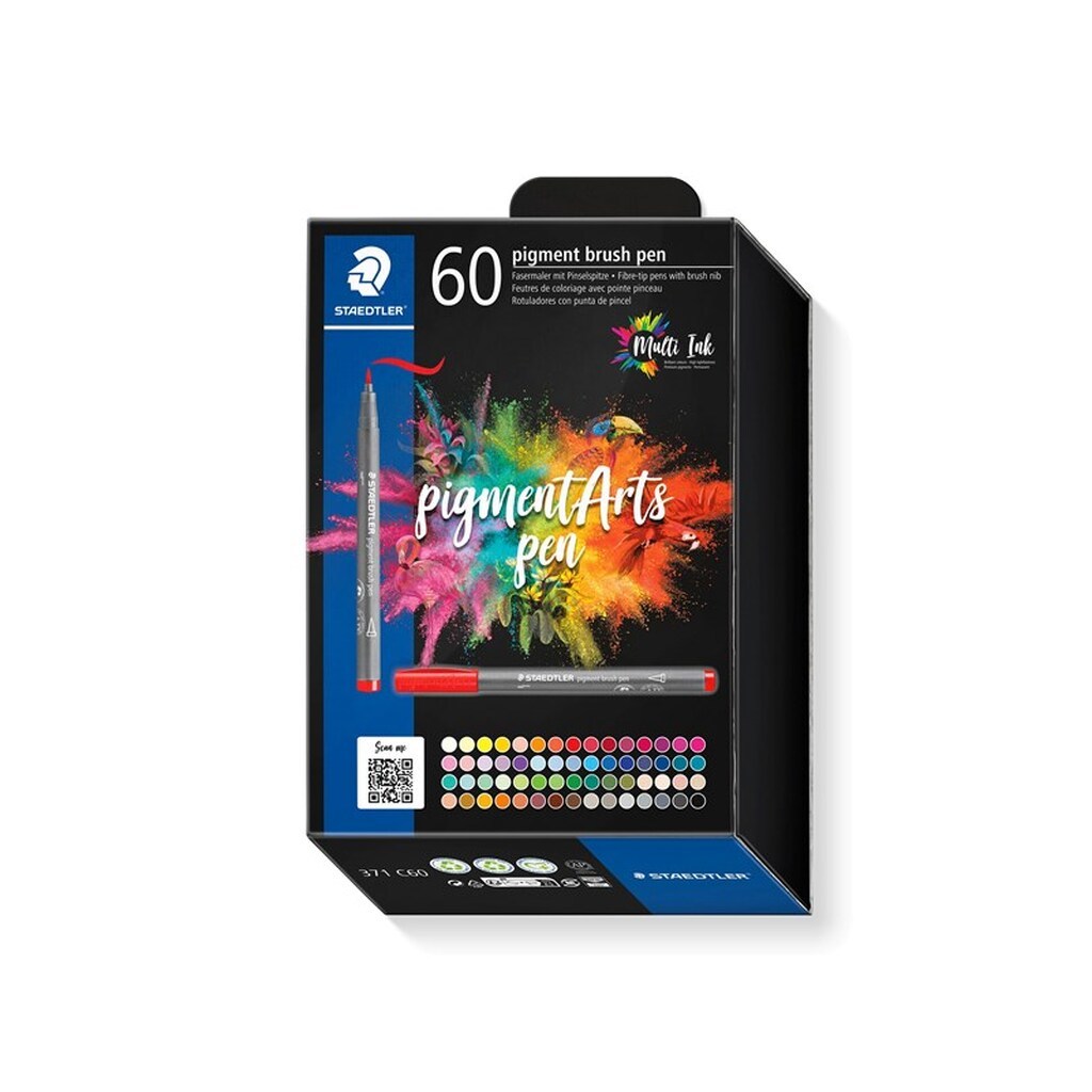 Staedtler BRUSH PEN PIGMENT 60 stk/ass