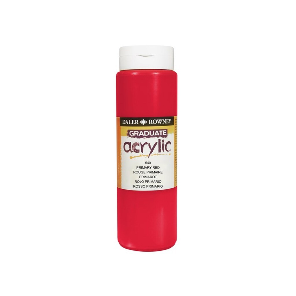 Daler-Rowney Graduate Acrylic 500 ml Primary Red