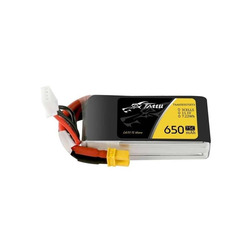 Gens ace &amp;Tattu Battery 650mAh 11.1V 75C 3S1P
