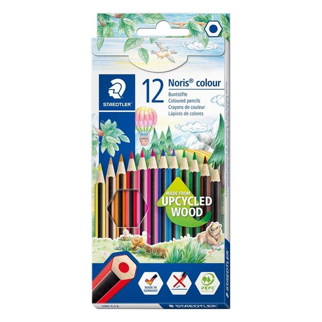 Staedtler Noris farveblyant 12 ass. 100% PEFC