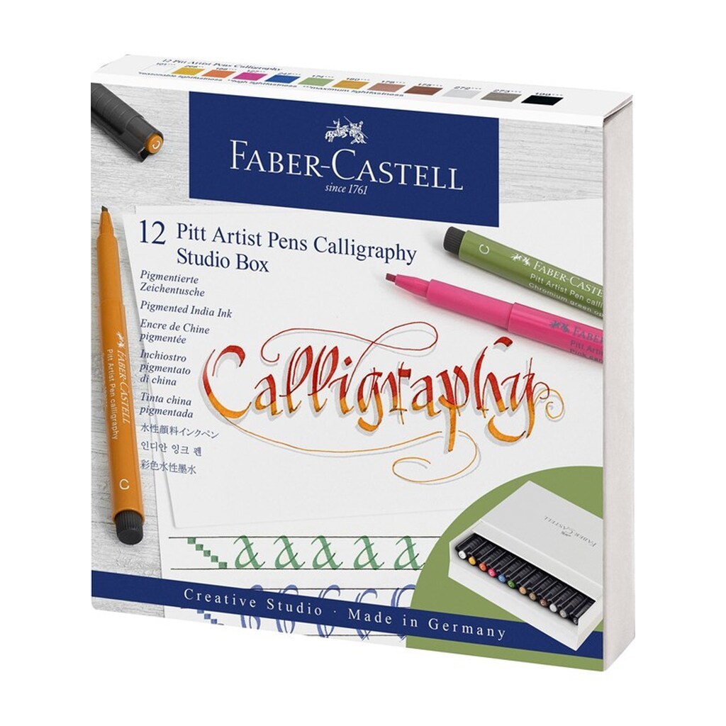 Faber-Castell Pitt artist pen Calligraphy Studiebox 12