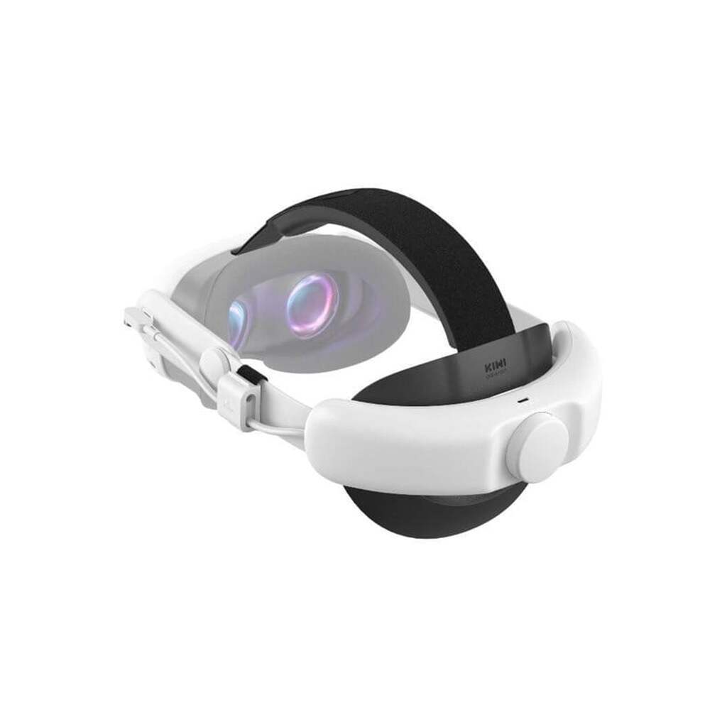 KiwiDesign Q31-SPCU head strap with 6400mAh battery for Meta Quest 3 white