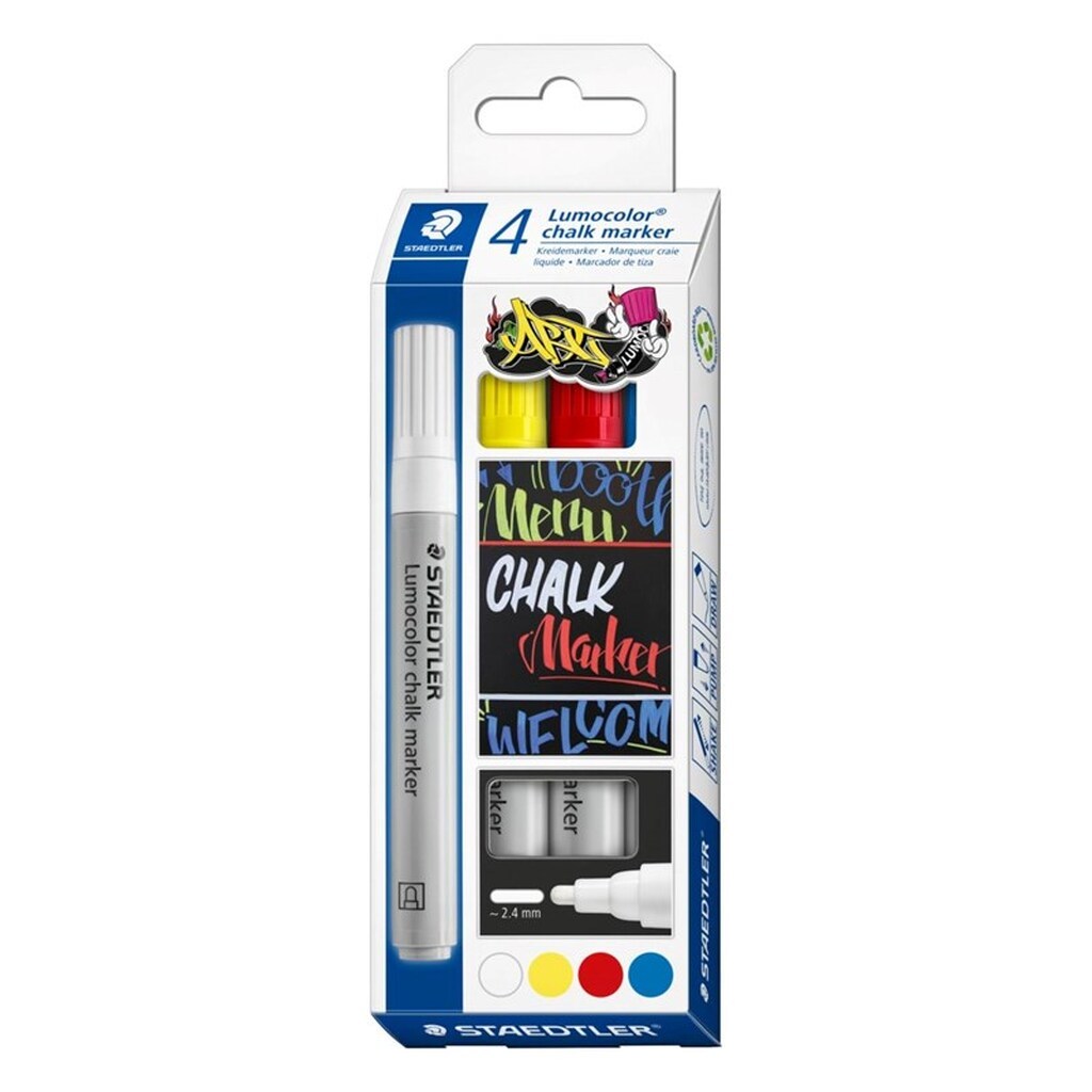 Staedtler Lumocolor Kridtmarker 4stk/ass
