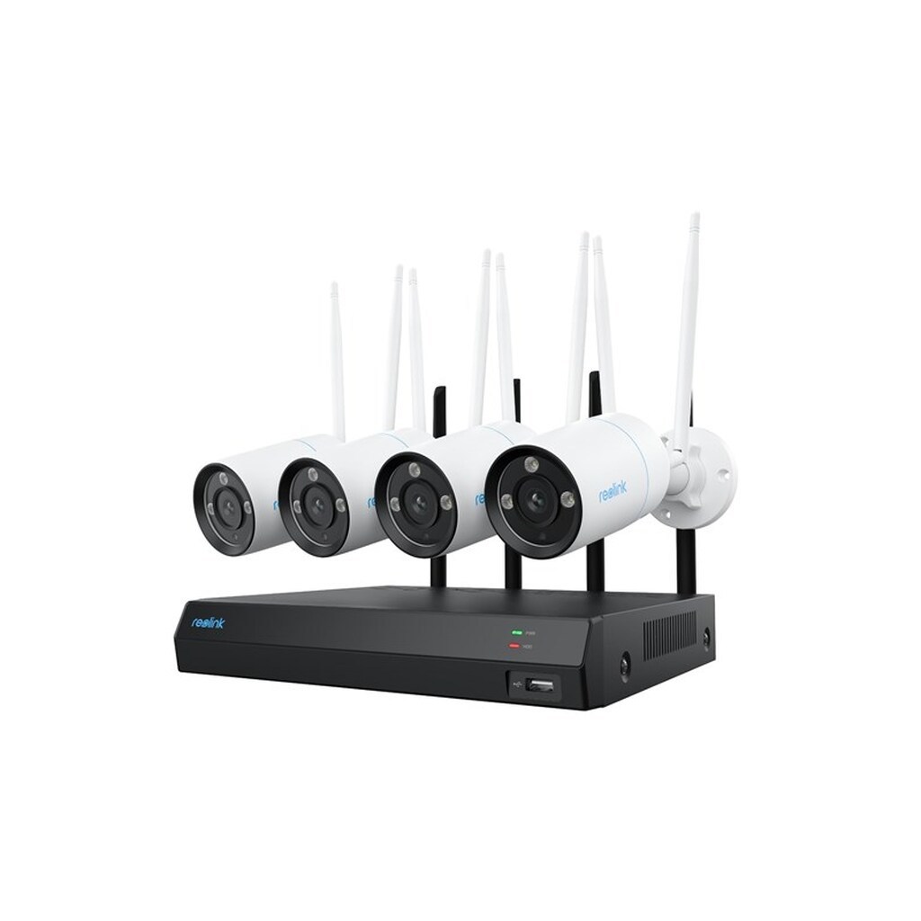 REOLINK 12-Channel WiFi 6 NVR Kit with 4x 4K Bullet WiFi Camera