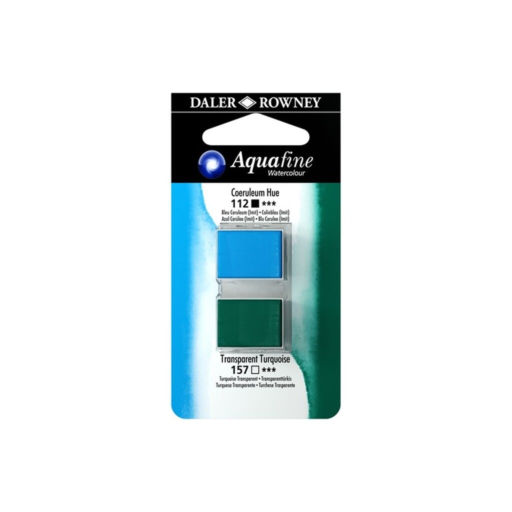Daler-Rowney Aquafine HP Coeruleum Hue/Transparent Turquo