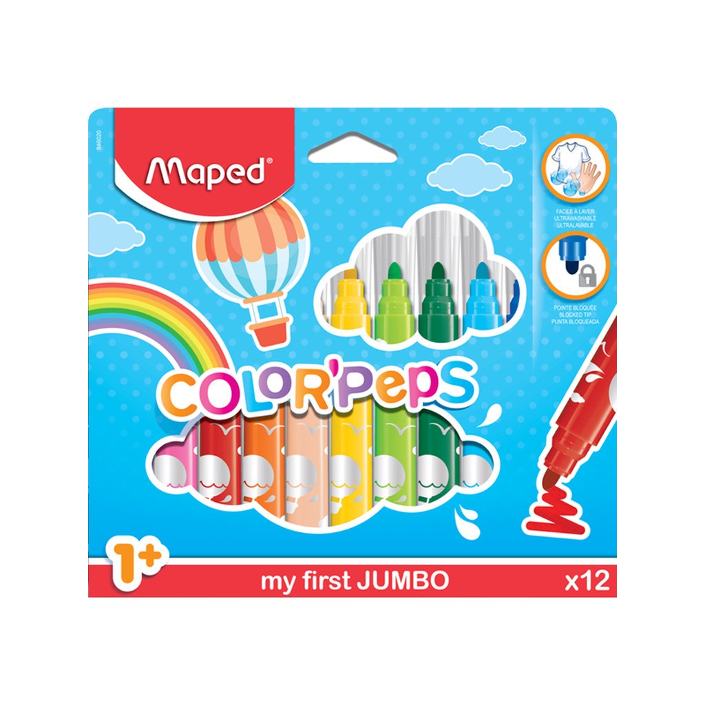Maped Color&apos;Peps My First Jumbo tusser x12