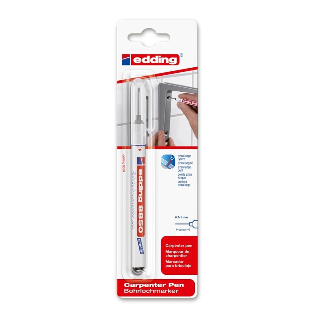 Edding e-8850 tømrer pen sort