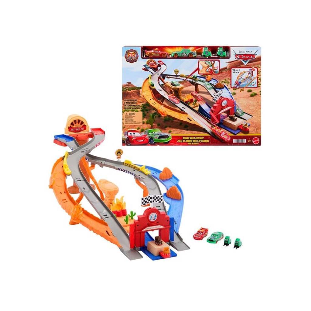 Disney Pixar Cars Radiator Springs Race &amp; Rescue - Rescue Road Raceway Playset