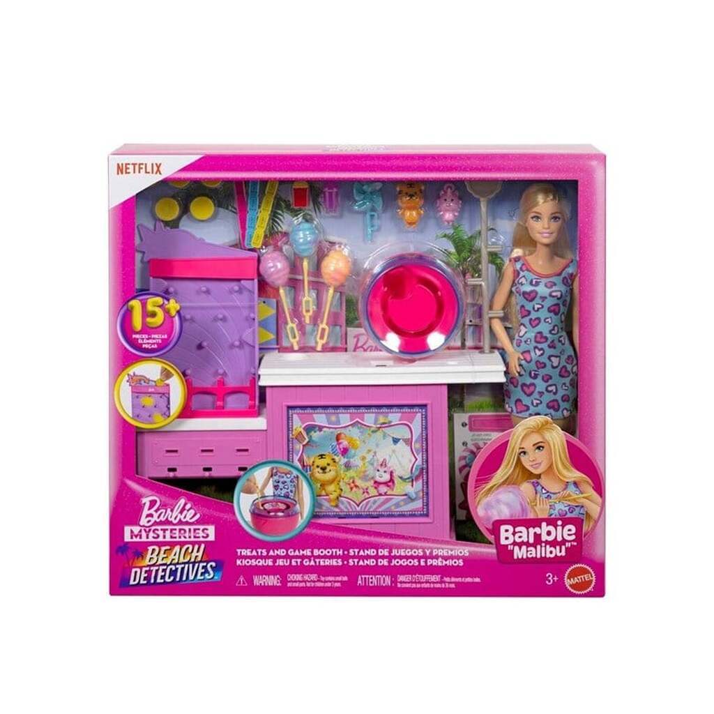 Barbie Mysteries: Beach Detectives Treats and Game Booth with "Malibu" Doll