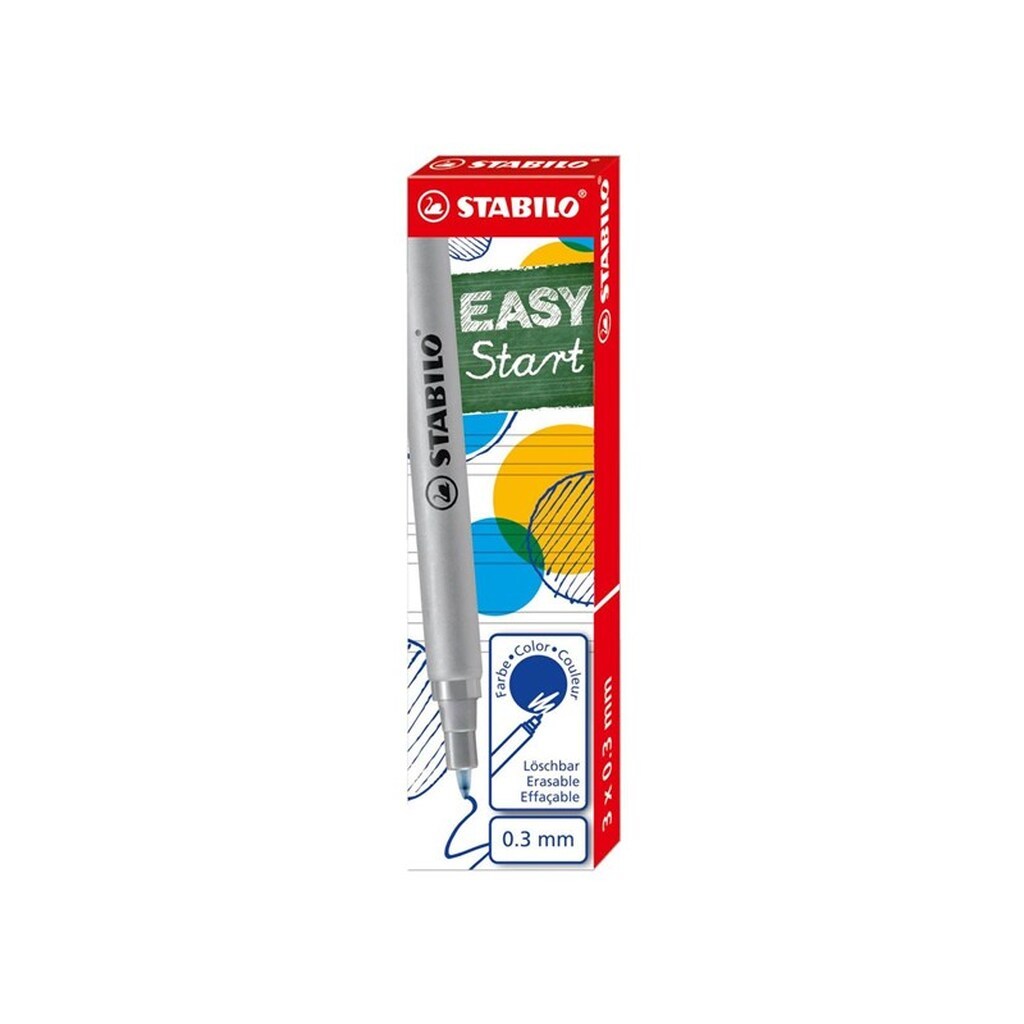STABILO EASYoriginal - Refill Fine - 3 Pieces - Blue