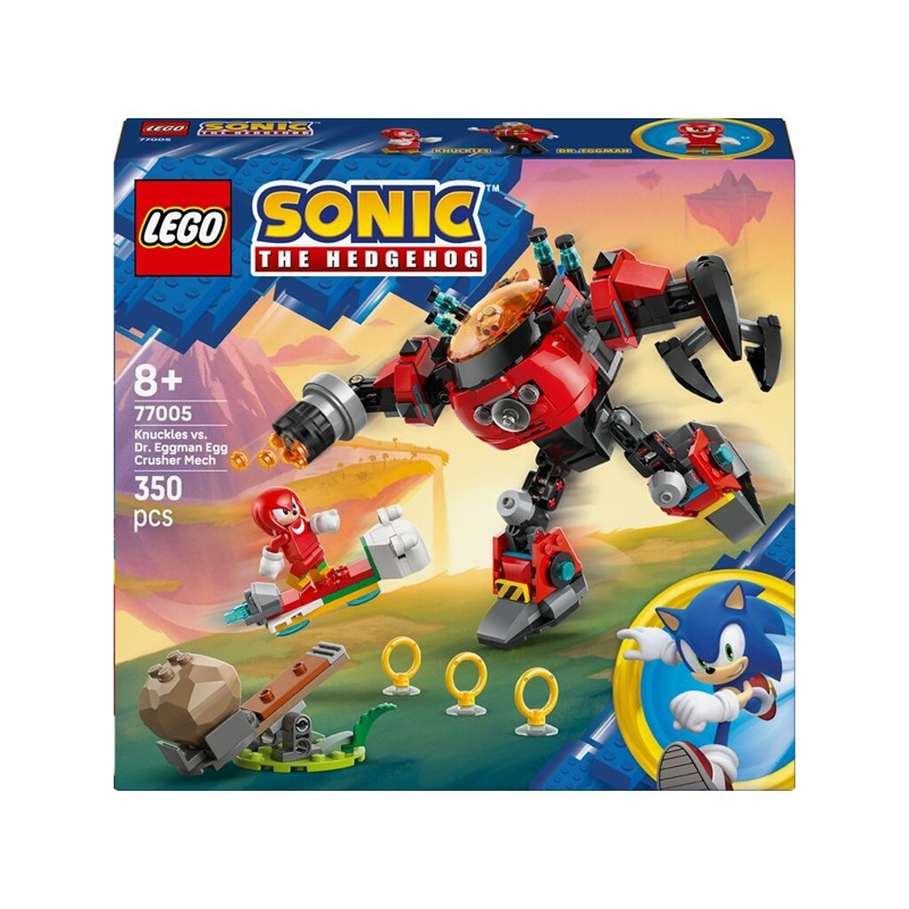 LEGO Sonic 77005 Knuckles mod dr. Eggmans Egg Crusher-mech