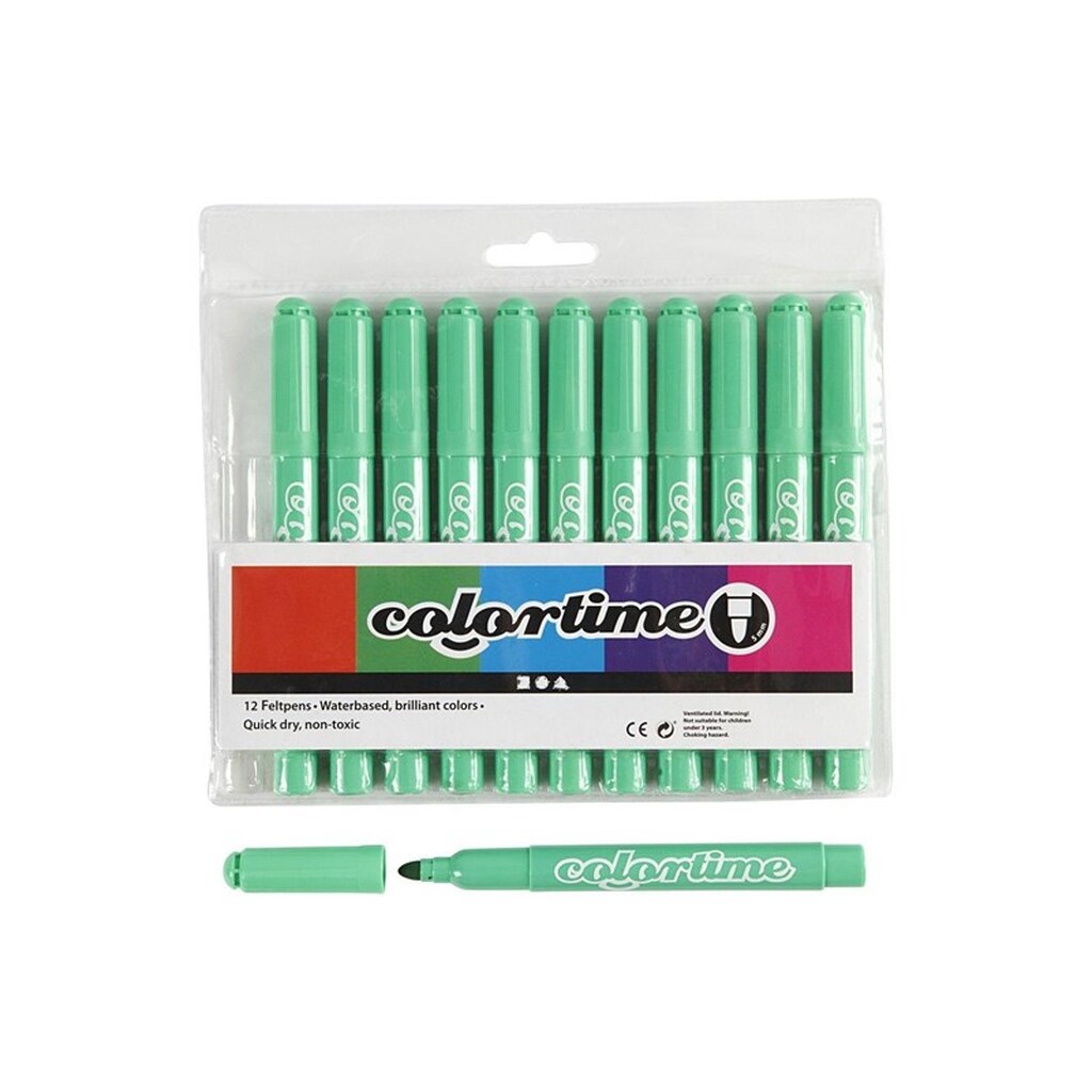 Creativ Company Light green Jumbo markers 12pcs.