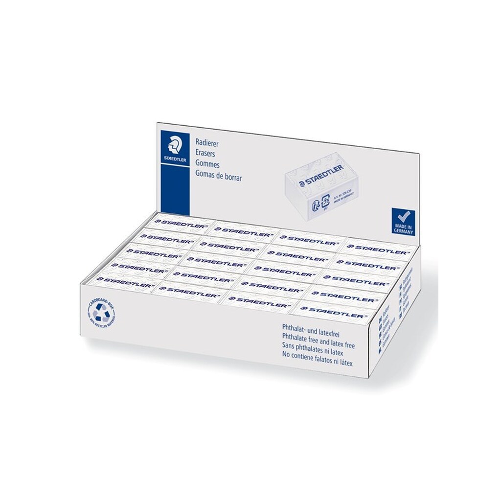 Staedtler STAEDTLER VISKELÆDER 35x18x11mm, ÆSKE 40 STK