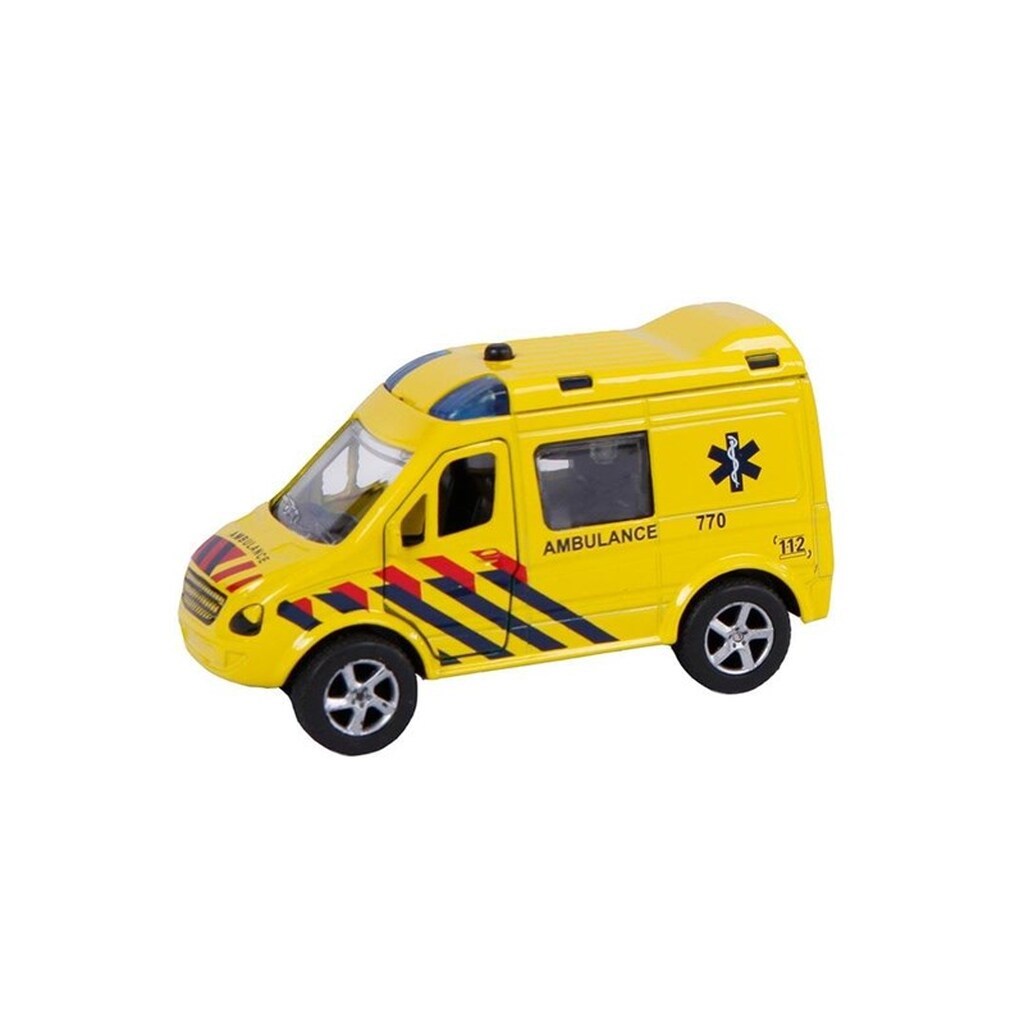 2-Play Traffic Die-cast Pull Back Ambulance NL Light and Sound
