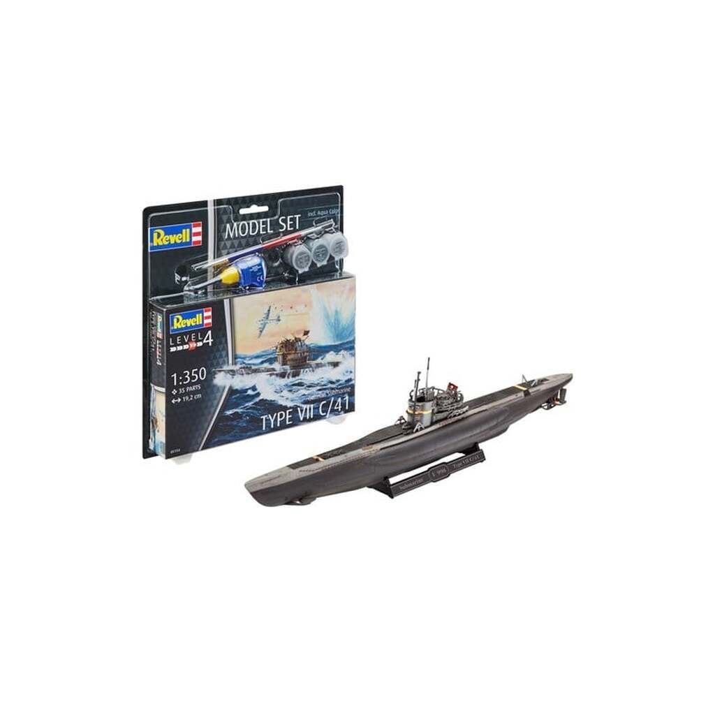 Revell Model building kit - German Submarine Type VII C/41 1:350 - 35dlg.