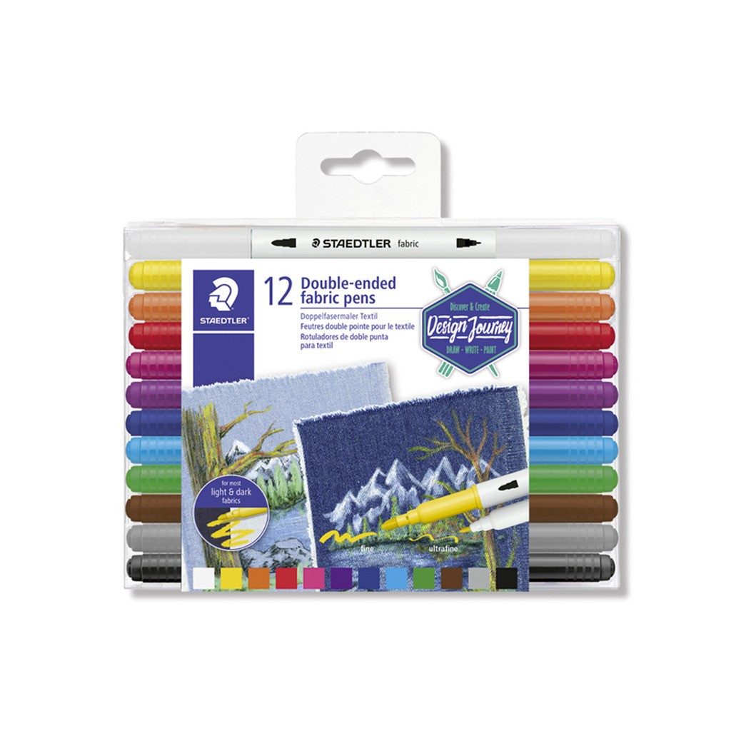 Staedtler STAEDTLER Tekstil Duo, 12 stk ass.