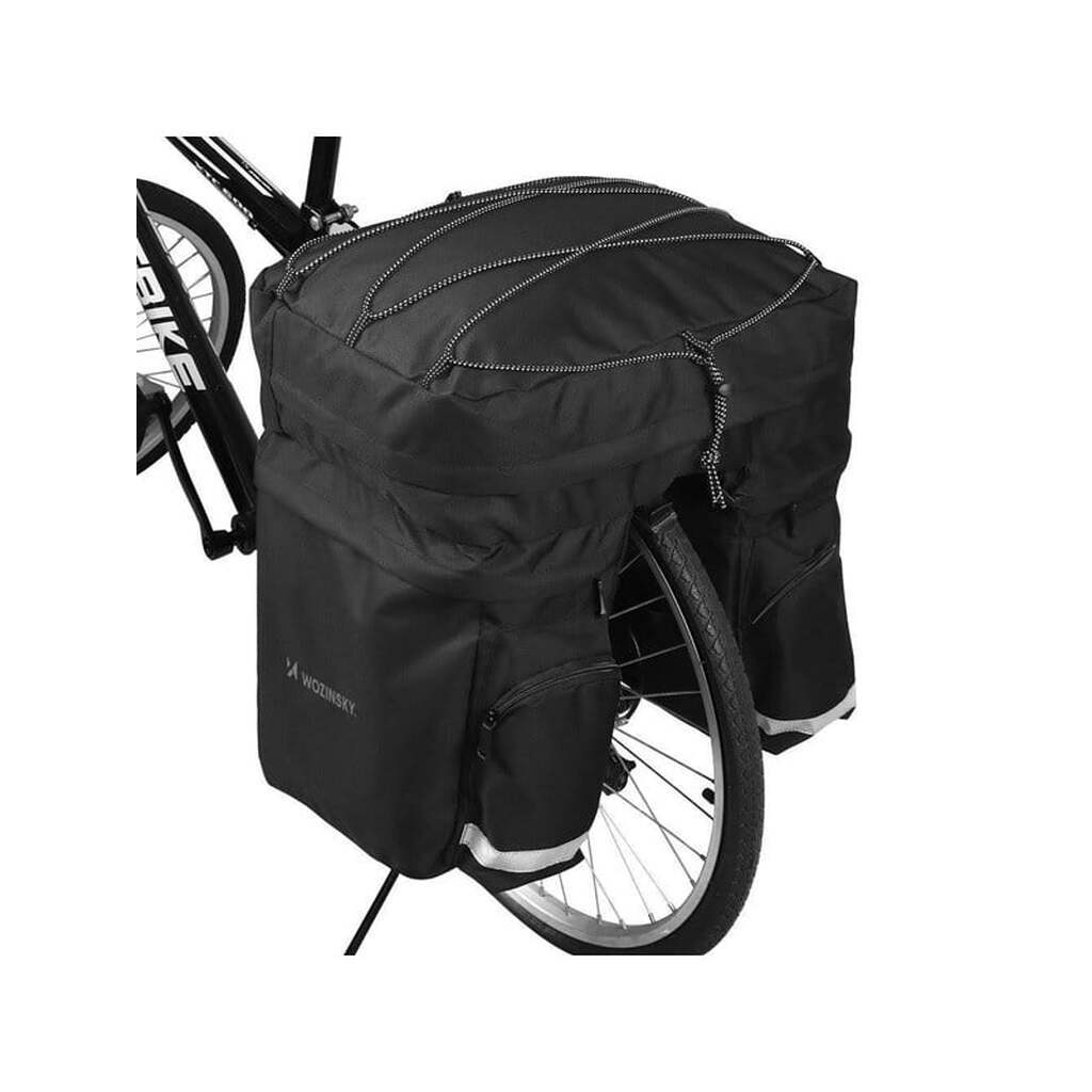Wozinsky  60L spacious bike rack bag (rain cover included) black (WBB13BK)