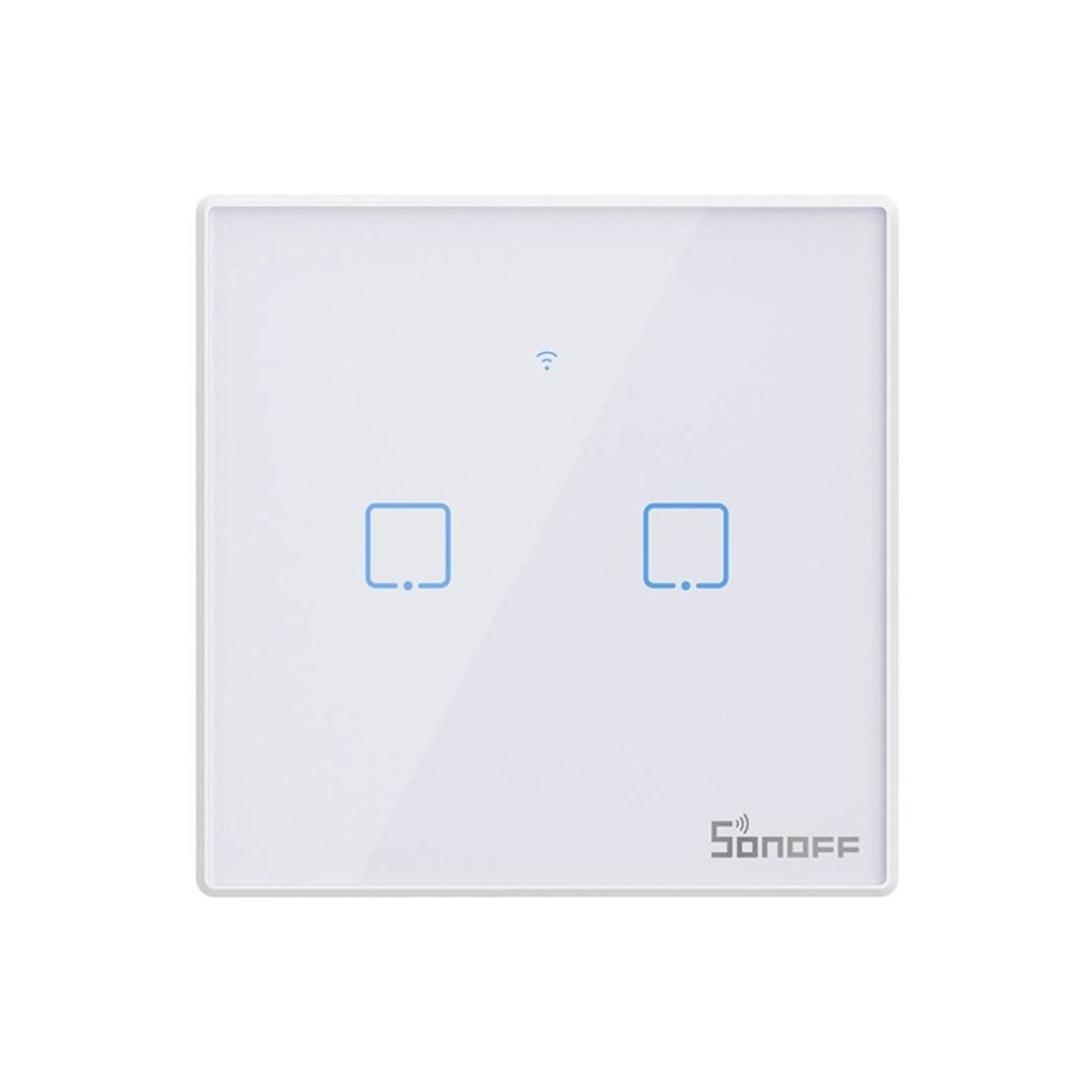 Sonoff Touch light switch WiFi + RF 433  T2 EU TX (2-channel) new version.