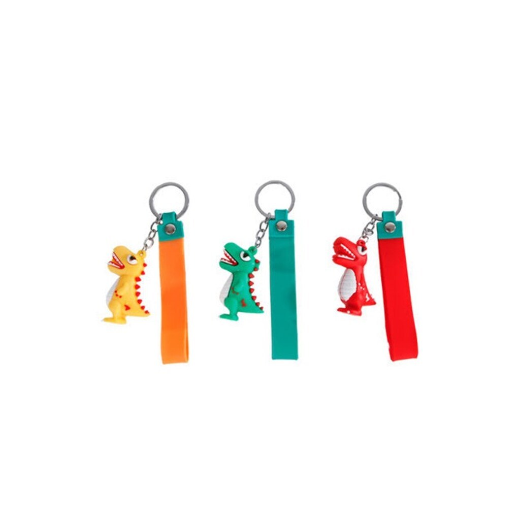 Pocket Money Dinosaur Figure Key Ring - assorted